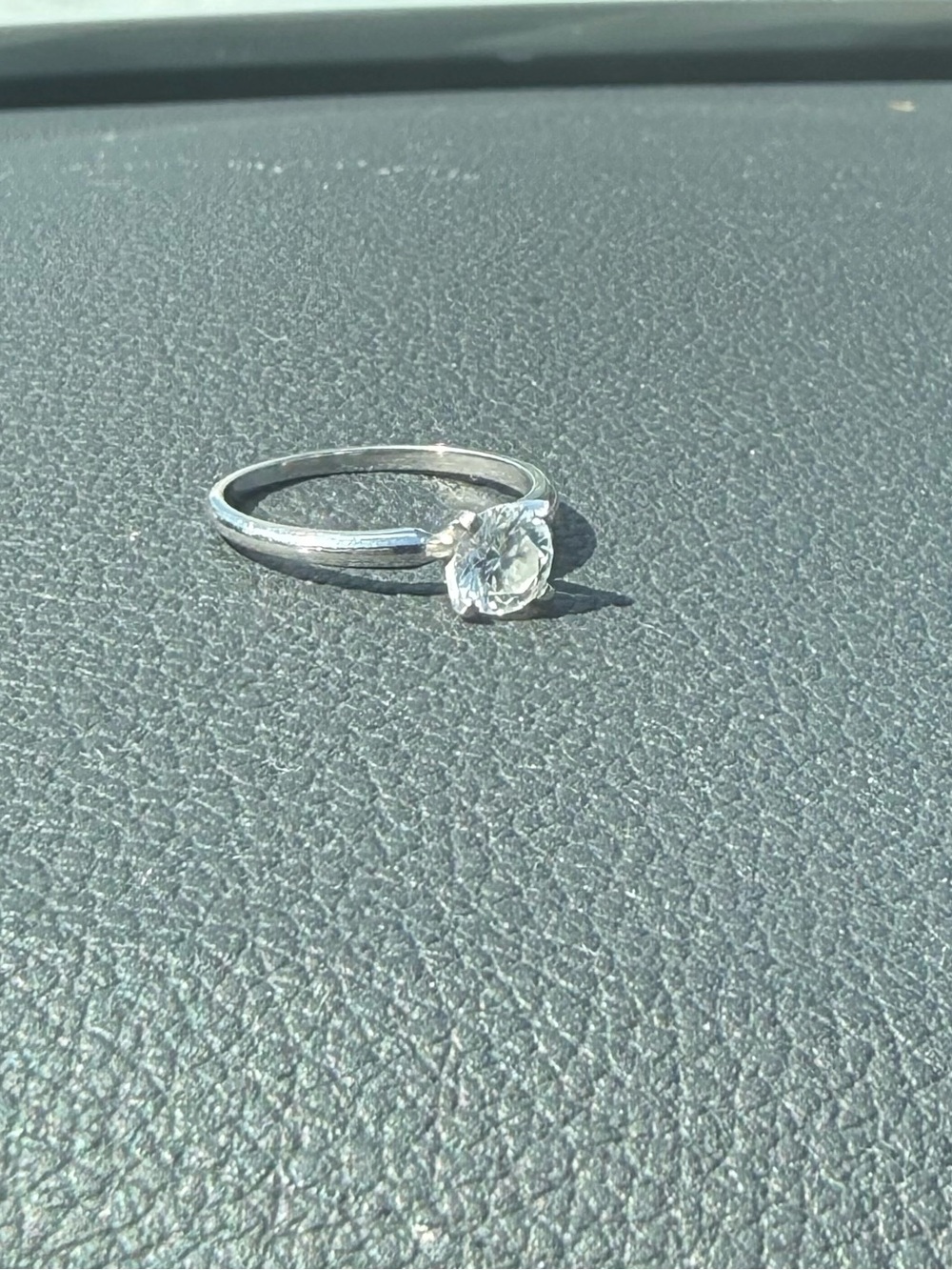 Platinum lab diamond ring- size 7